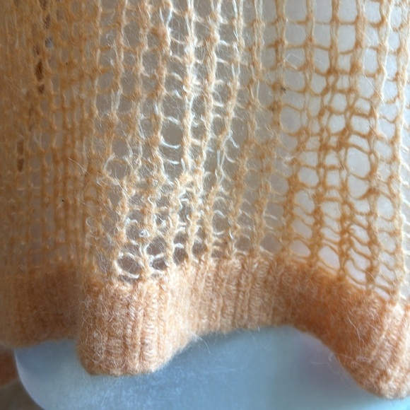 Free People Light & Lofty Pullover Sweater Alpaca Mango Orange Size XS - Picture 5 of 12